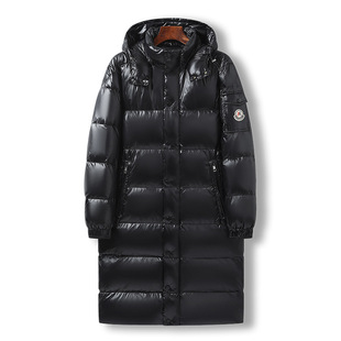 Winter New Mid-length Down Jacket Men's Cross-border Fashion Brand Warm Casual All-match Hooded Couple's Down Jacket Jacket
