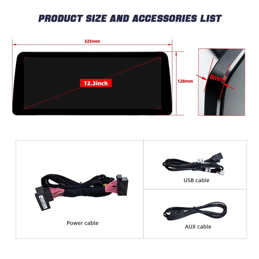 Suitable for BMW X3 F25 X4 F26 X5 E70 X6 E71 in-car large-screen central control navigation system