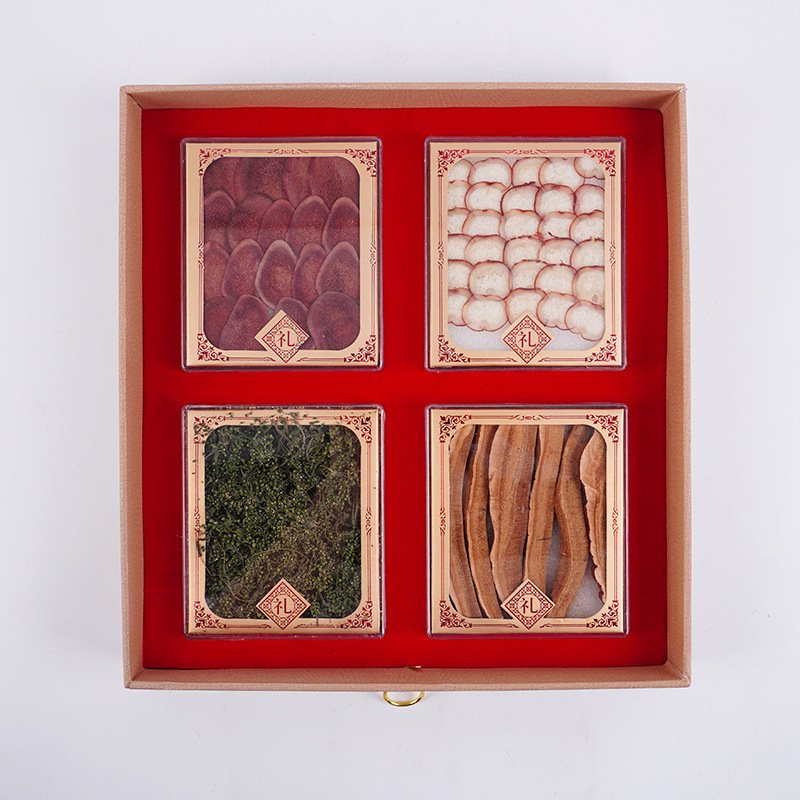 Changbai Mountain Five Treasure Gift Box Ginseng Lingzhi Deer Antler Deer Penis and Ginseng Flower specifications