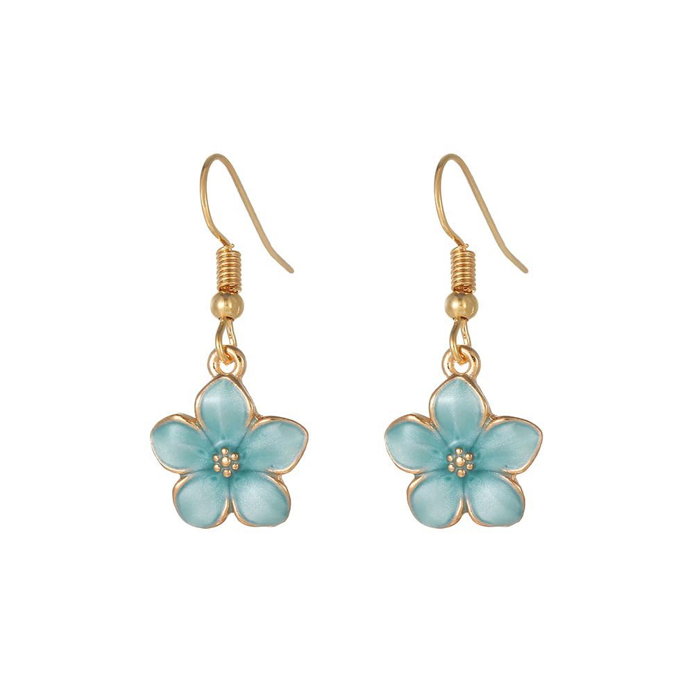 1 Pair Cute Lady Sweet Daisy Plating Copper Drop Earrings display picture 2