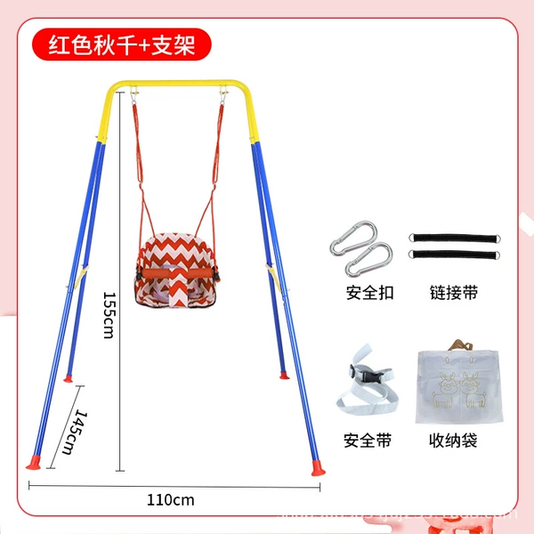 Red swings, tubing
