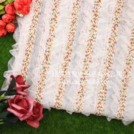 2021 网纱立体绣花 蛋糕裙钩绣蓬蓬裙多色彩虹 童装女 民族风复古