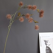 仿真果枝毛栗蓖麻果蒲公英 北欧家居样板间酒店婚庆设计装饰批发