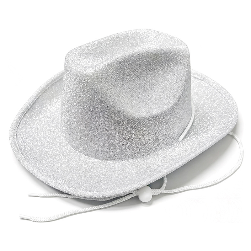 Children's Pink Glitter Cowboy Hat, Western Cowboy Glitter Gold Cowboy Hat, Halloween Composite Glitter Cowboy Hat