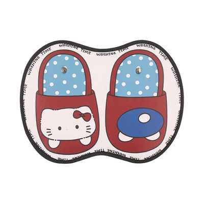 Car Anti-Kick Pad Short Slippers Bow Kt Car Seat Back Anti-Fouling Kidsren's Cartoon Anti-Kick Pad Car Anti-Dirty (Chair back anti-kick pad) - short-kt-anti-kick-pad-slippers