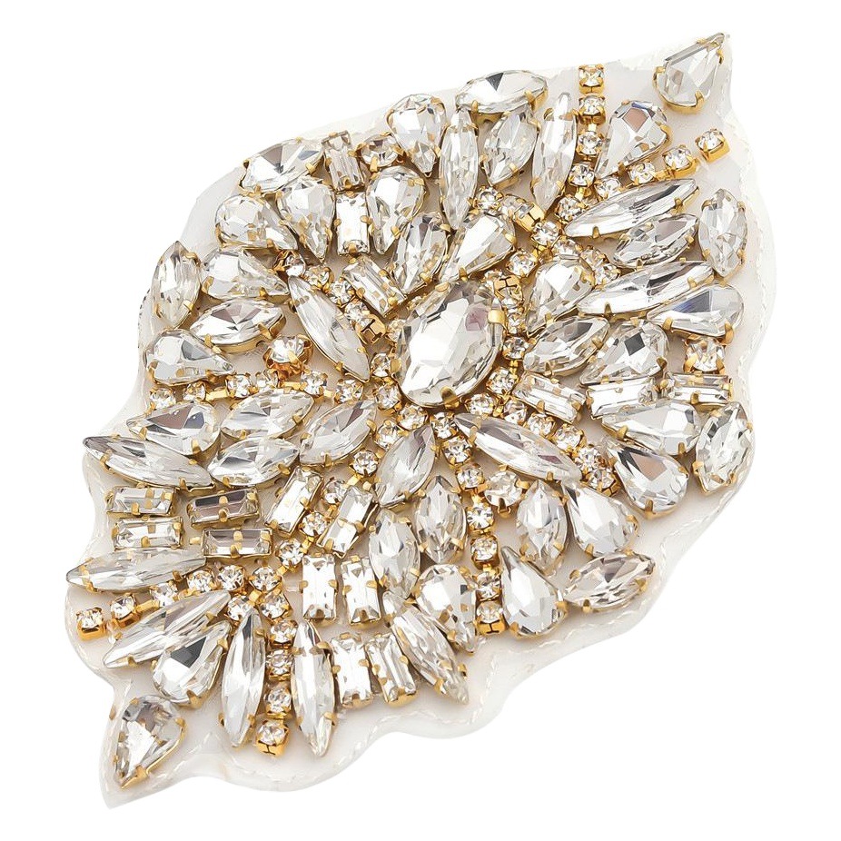 2023 Amazon Venta caliente rhinestone joyería accesorios Ropa Accesorios aleación rhinestone adhesivo caliente rhinestone apliques