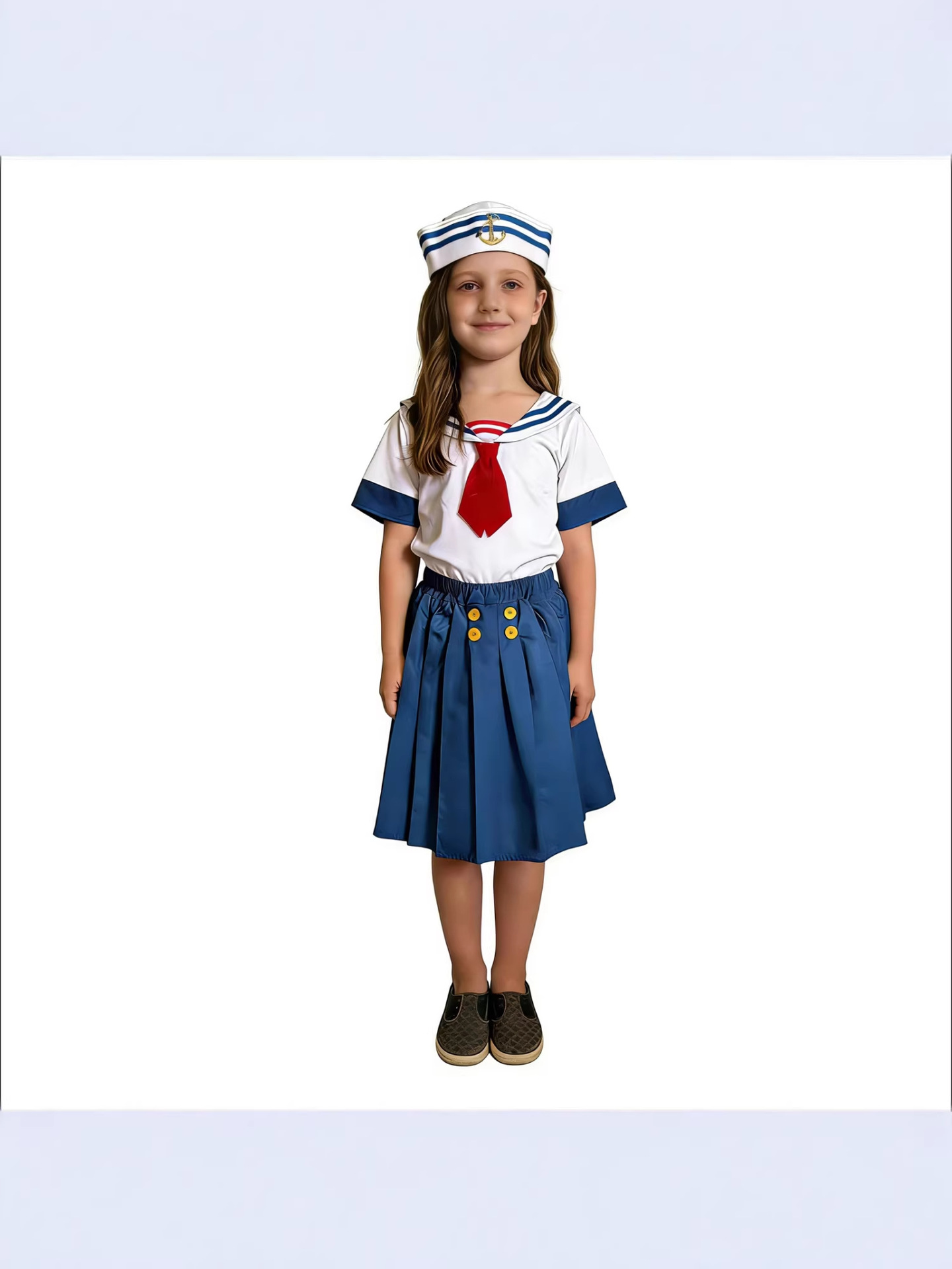 万圣节儿童海军服装水手服装海军服装小孩职业扮演舞台表演服装