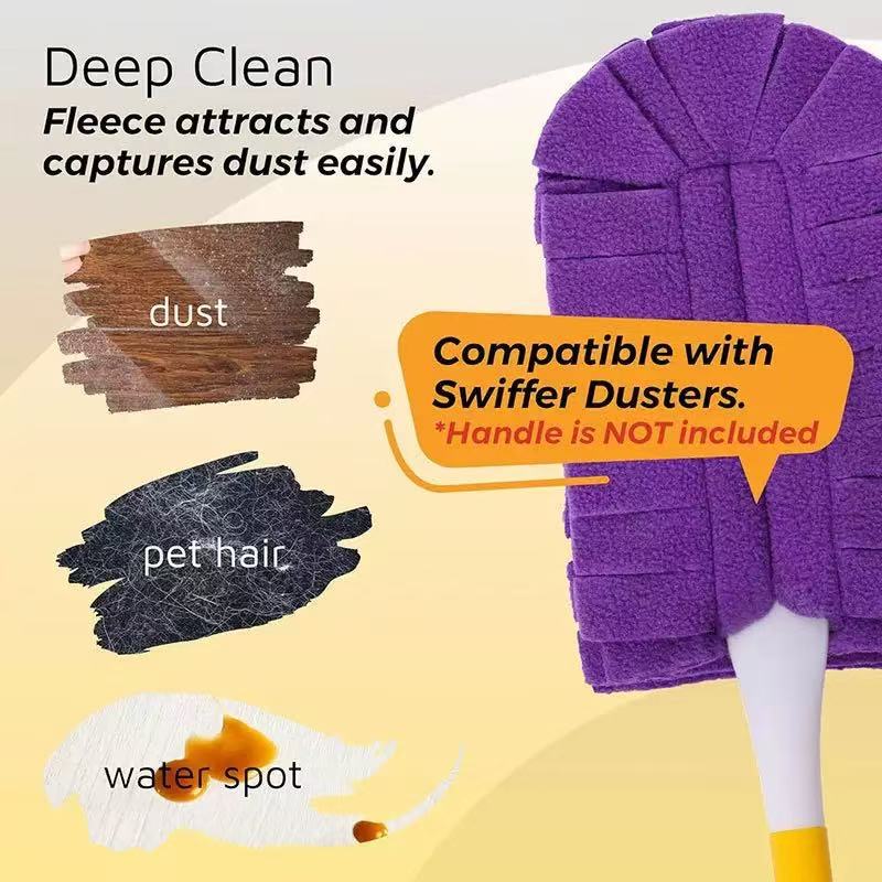 Amazon Swiffer Polar Fleece Cleaning Duster with Reusable Cloth Cover for Dry and Wet Dust Removal