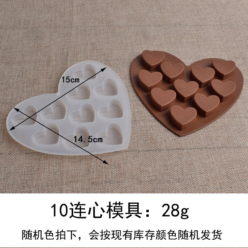 15連愛の形のシリカゲルのチョコレートのキャンディのチョコレートの力のケーキの焙煎の鋳型の氷格の水晶の滴のゴムの鋳型|undefined