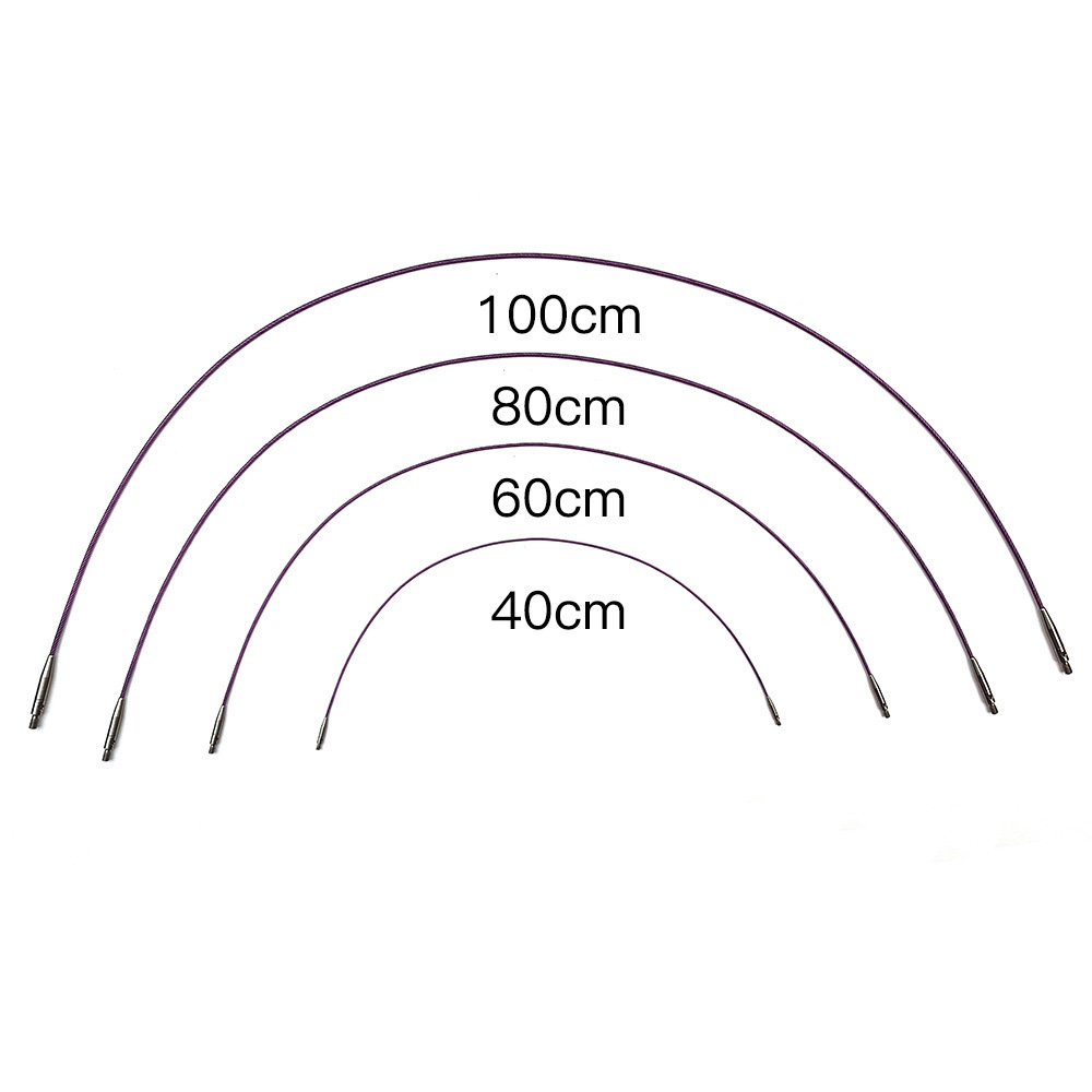 Herramienta de tejido transfronterizo Aguja de anillo desmontable de oxígeno Color 9 Pack Juego de PU de dos colores de aluminio de 3.5-8.0mm