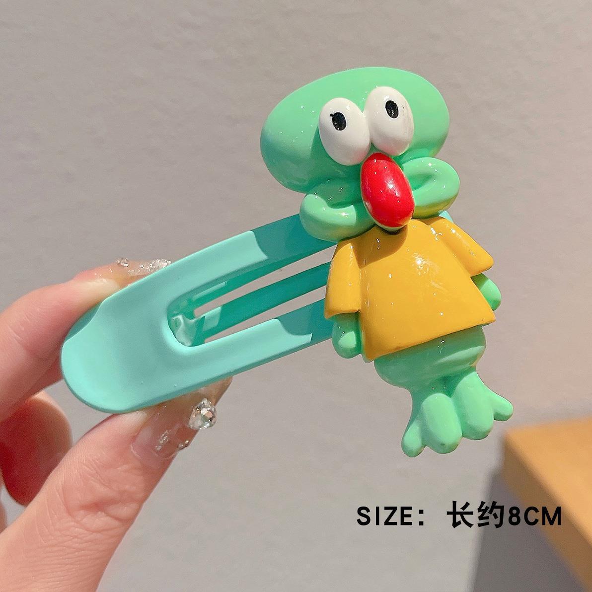 오징어 머리핀 (8cm 수지)