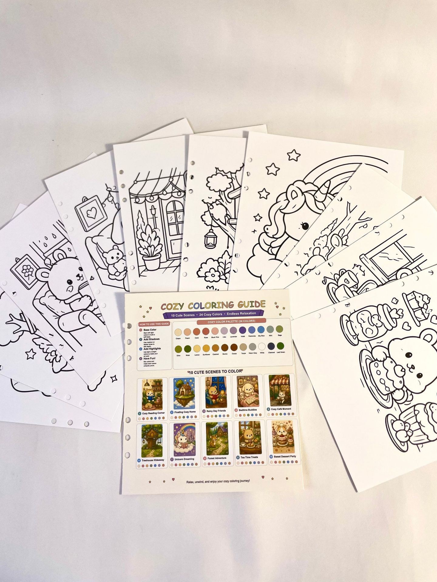 丙烯绘画本马克笔套装DIY绘画涂色本手工美术用品礼盒学生水彩笔