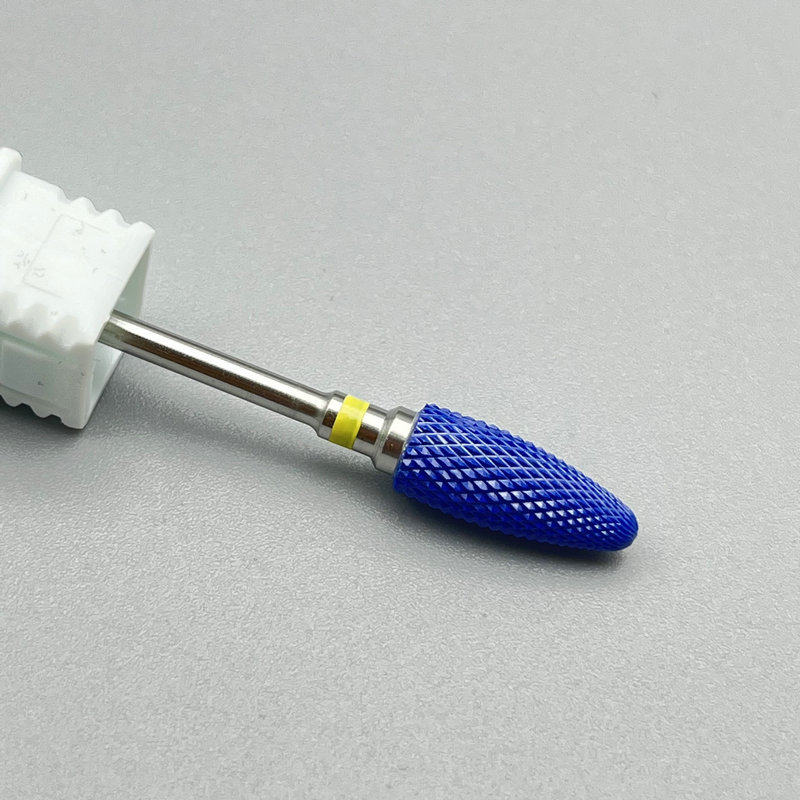 세라믹 옥수수 머리 블루 도자기 옐로우 라벨