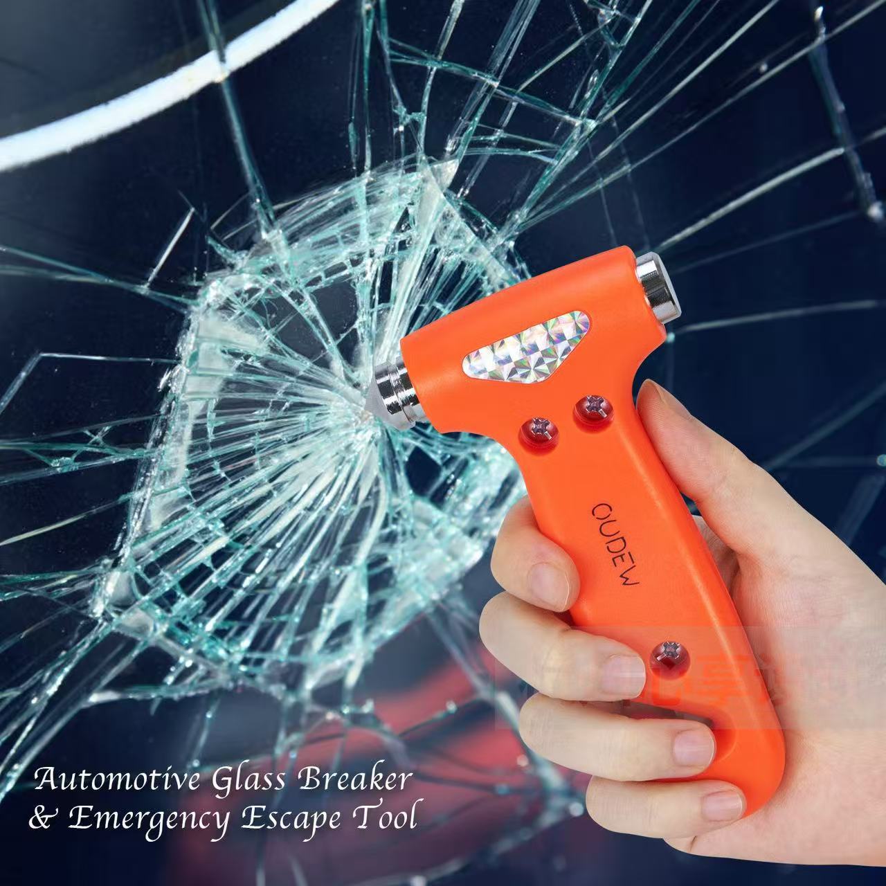 New Car Emergency Safety Hammer with Straps, Two-In-One Multifunctional Car Life-Saving Hammer, Escape Hammer, Window Breaker, Hot-Selling Item