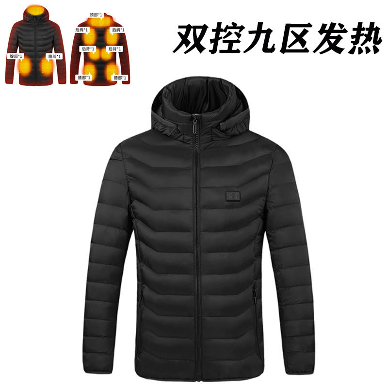 Ropa de calefacción inteligente de invierno transfronteriza temperatura constante de la pareja USB calefacción eléctrica temperatura constante ropa de algodón acolchado ropa de calefacción fábrica al por mayor