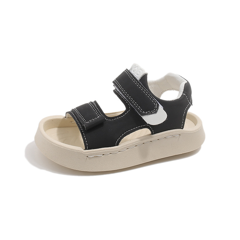 Kids Velcro Sandals Breathable Comfortable Soft Sole Waterproof Ultra Lightweight Summer Beach Style_voghion.com