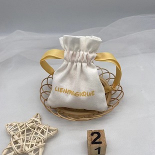8 Ann Canvas Drawstring Bag for Mobile Phone Headset Jewelry Play Handstring Bag with Logo Dustproof Bag