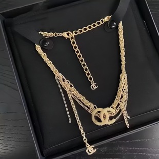 New Fragrance Style 25 Summer Simple Wheat Tassel Necklace Pearl Stitching Fashion Essential Travel Commuting Necklace Earrings