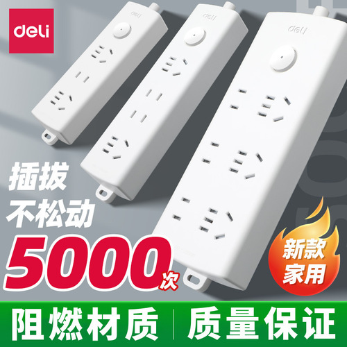 Power Strip with Multiple Outlets, Multi-function Receptacle Strip, Dormitory and Home Use Power Outlet Strip