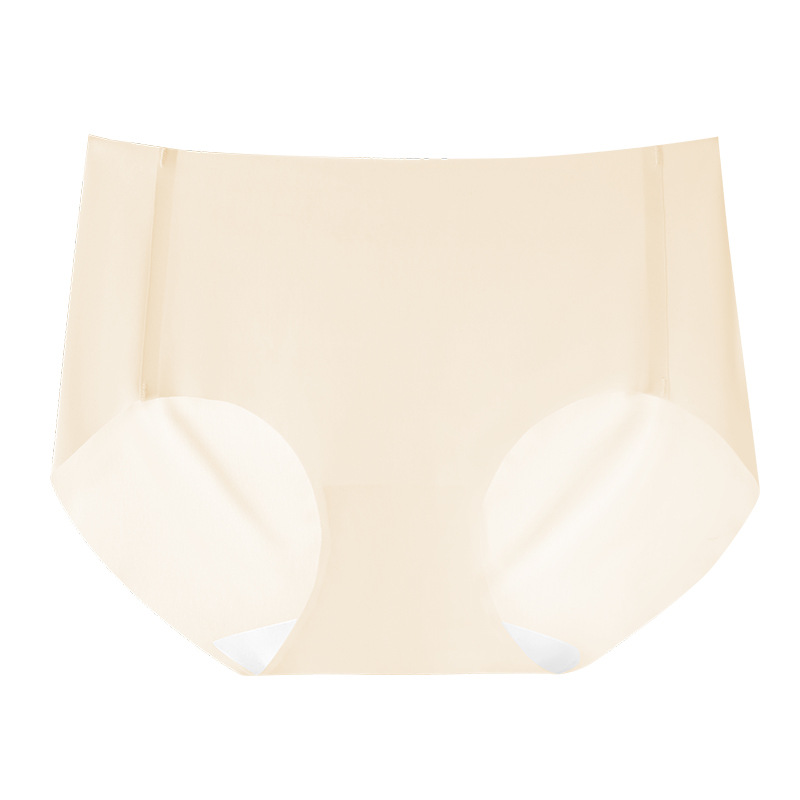 Estilo delgado de verano, sin costuras, antienrollables, sensación de frescor, seda de morera antibacteriana de grado 7A, cuidado, entrepierna inferior, ropa interior de yoga de fitness para mujer