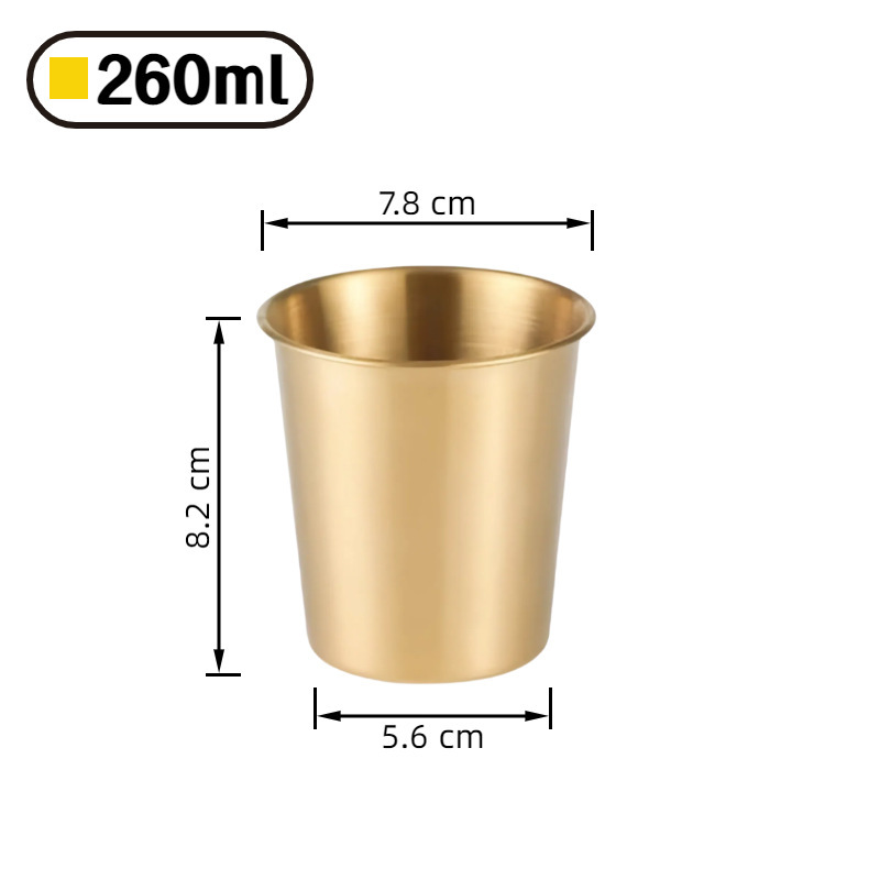 304 ステンレス鋼カップ単層水カップインビールカップ冷たいドリンクカップレストランジュースカップ落下防止カップはロゴでカスタマイズできます|undefined