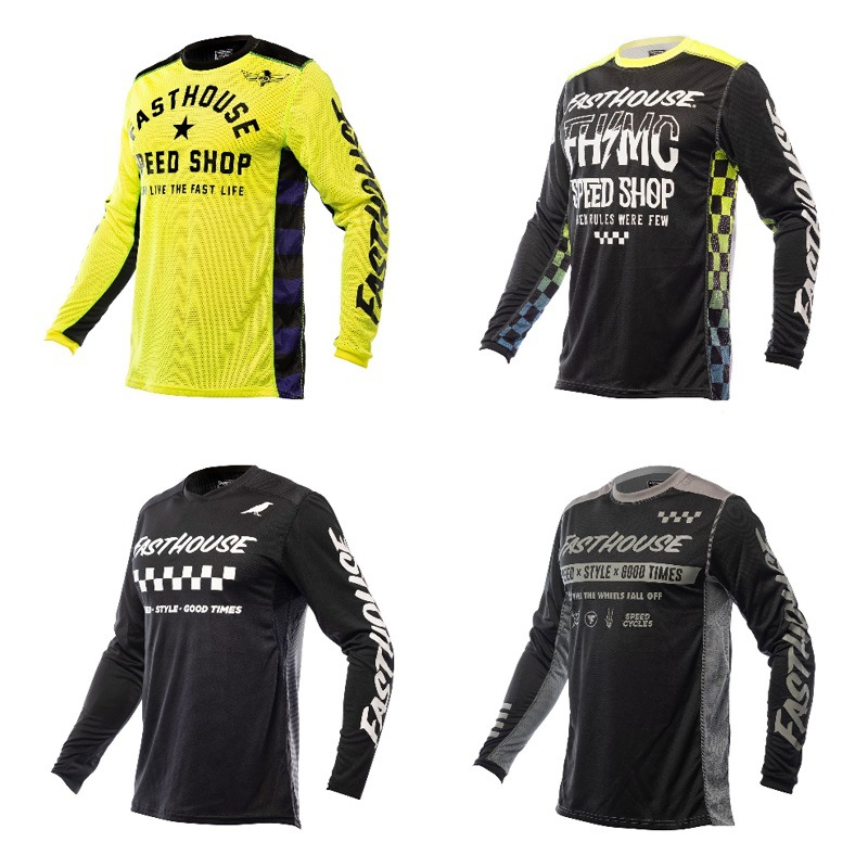 Downhill Suit Mountain Bike Riding Suit Long Sleeve Top Off-Road Motorcycle Suit Team T-Shirt Sun Protection Customized