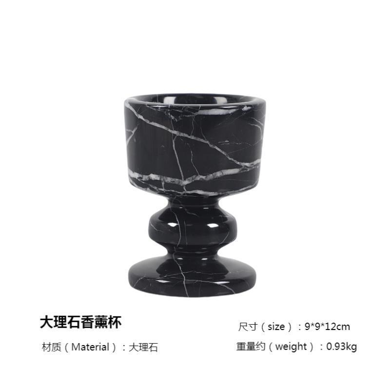 天然大理石の香りのキャンドルカップホテル B&B 寝室レストランモデルルーム雰囲気家の装飾装飾品|undefined