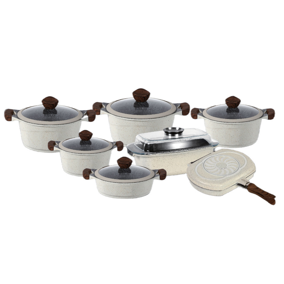 14PCS horno de inducción horno de cocina antiadherente general horno antiadherente mármol mayorista