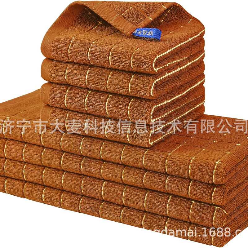 Thickened Household Kitchen Tea Napkins, Absorbent Hand Towels, Tablecloths, and Flag Set Gift Box