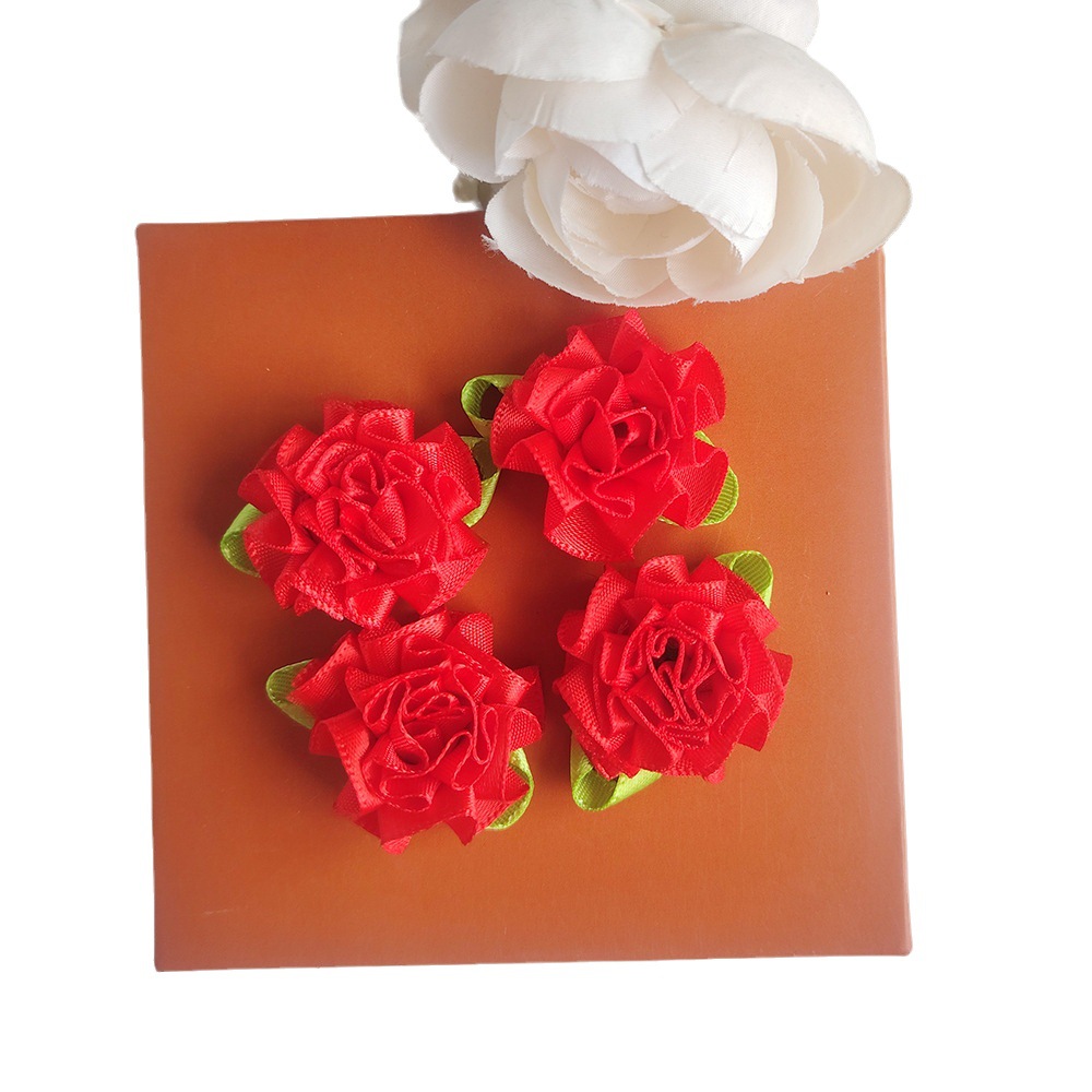 Fábrica directa cinta peonía flor Rosa Ropa Accesorios joyería caja de regalo decoración hecha a mano DIY lote