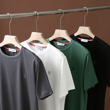 天花板级！礼袋装！液氨双丝光匹马棉！夏季男士高端休闲短袖T恤