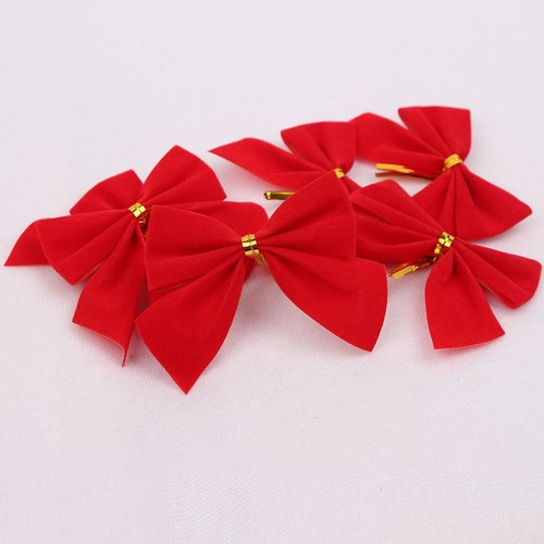 12 pieces of blue Christmas bow Christmas gift decorations Christmas tree ornaments Christmas supplies wholesale