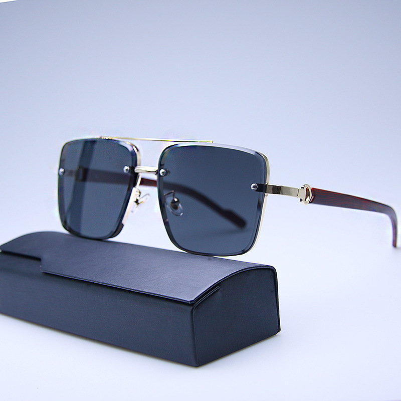 Golden frame black gray film