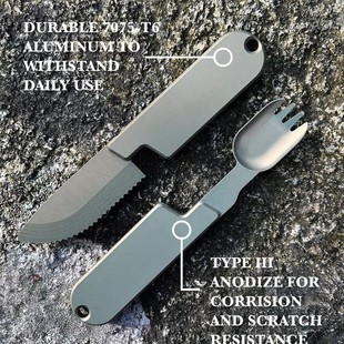 Cross-Border New Product Camping Eating Utensils Set Camping Style Tableware Set Portable Cutlery and Cutlery