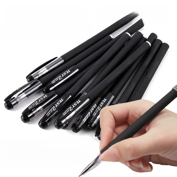 Factory Direct Sales Gel Pen Wholesale Black Carbon Water-Based Pen 0.5mm Office Signature Pen for Exams