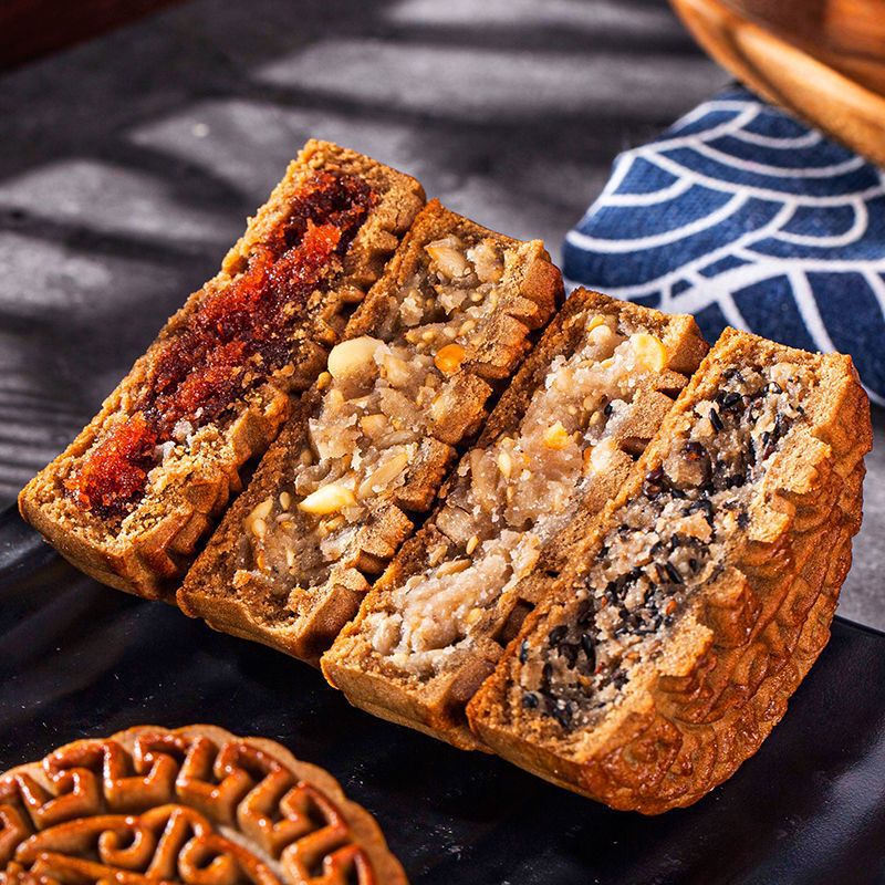广式荞麦全麦椒盐五仁月饼大月饼糕点老月饼批发粗粮厂批发|undefined
