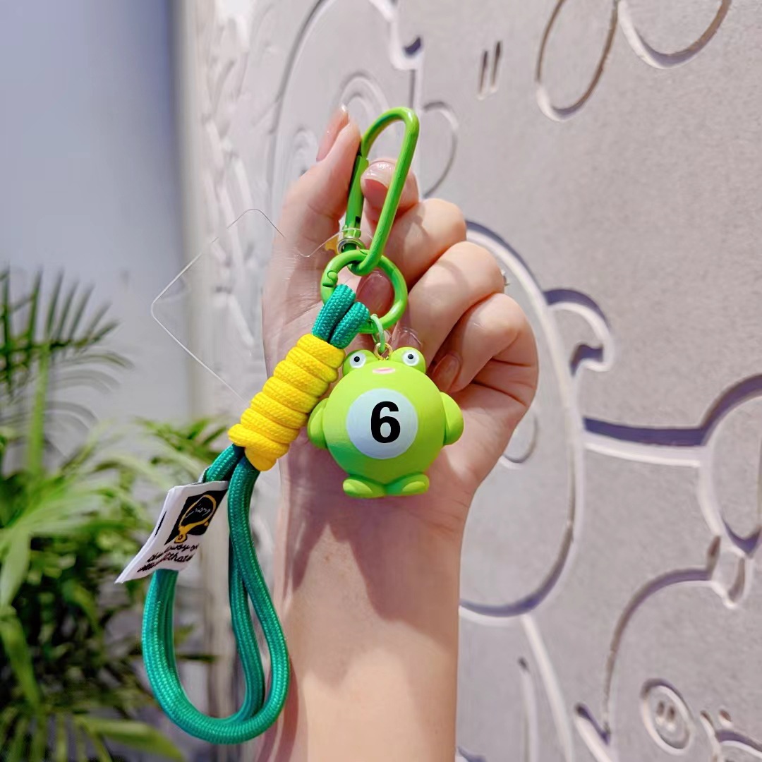 Original lindos billar animal personalidad simple llavero de automóvil bolsos para hombres y mujeres hermosos colgantes al por mayor