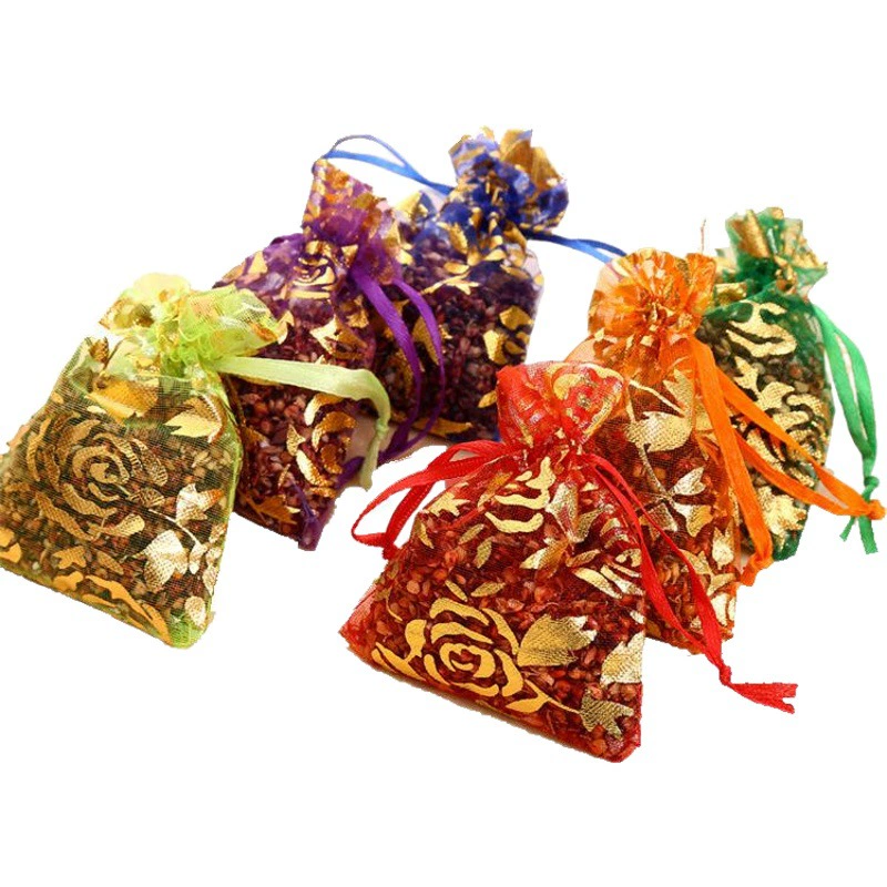 Саше Мешок Висит Ювелирные Изделия Горячая Штемпелюя Пряжа Пустая Сумка Саше Горячая Продажа Сетка Мешок Саше Марля Прозрачный Дышащий Красивый