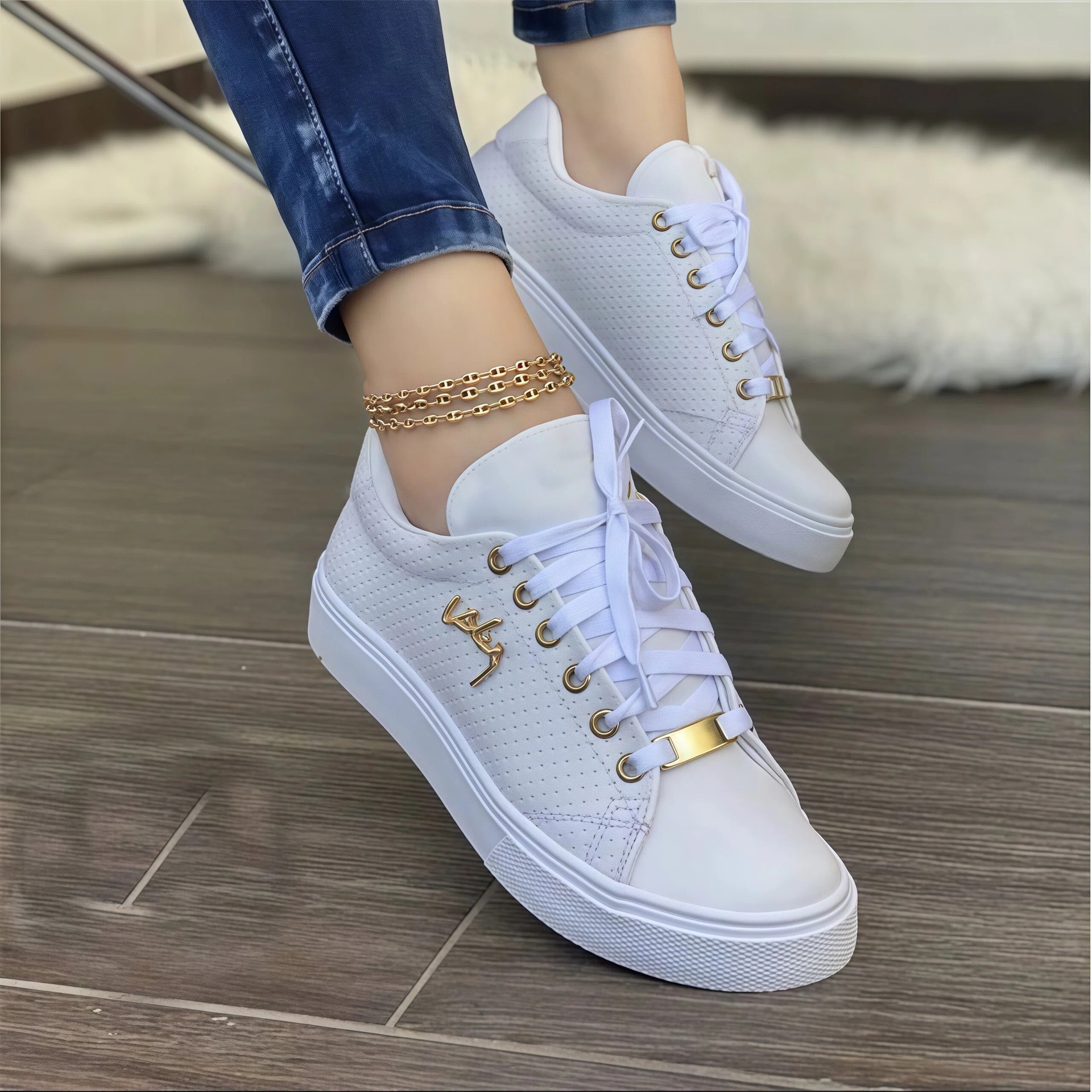 Comercio exterior transfronterizo zapatos de talla grande para mujeres 2026 primavera nuevo estilo europeo y americano Amazon cabeza redonda zapatos de moda transfronterizos de mujer