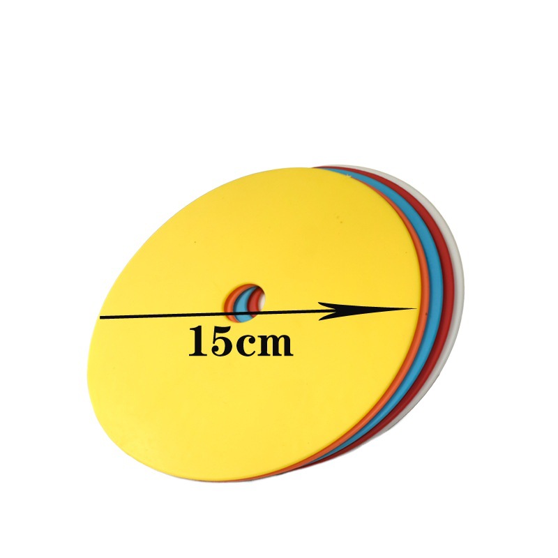 Factory Digital Landmark Mat Flat Soft Sign Disc Circular Sign Plate Marker Obstacle Football Training Equipment