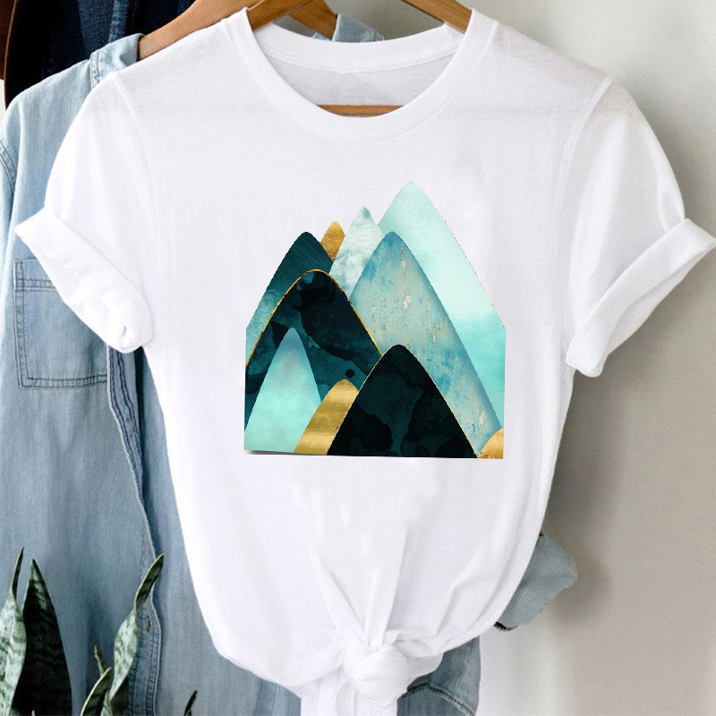 90's Women's T-shirt Casual Women's Clothing Printed Travel Fashion Clothing Women's Printed T-shirt