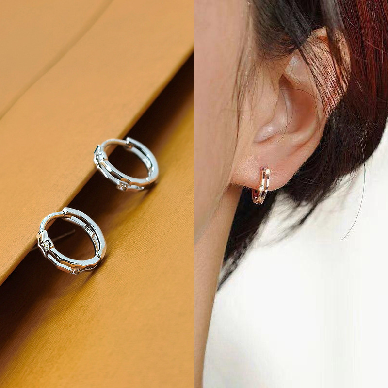 D0266 银色大号(适合耳垂)