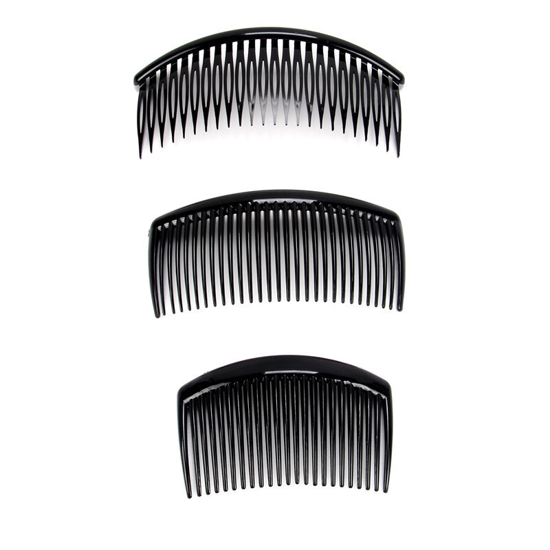Manufacturer Direct Sale Black Coffee Plastic Insert Comb Wholesale Bangs Comb Hairstyle Tool Korean Style Fashion Minimalist Hair Comb Hair Tool