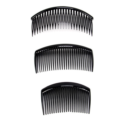 Manufacturer Direct Sale Black Coffee Plastic Insert Comb Wholesale Bangs Comb Hairstyle Tool Korean Style Fashion Minimalist Hair Comb Hair Tool