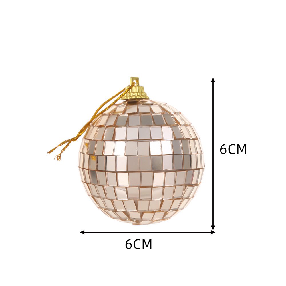 Árbol de Navidad discoteca colgante fiesta bar atmósfera espejo bola ventana fotografía escenario decoración props