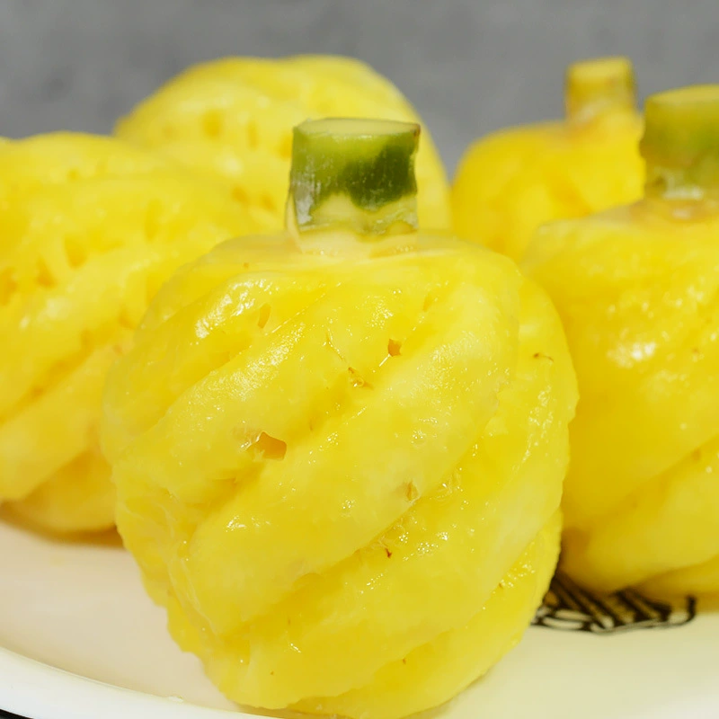 Тайский маленький ананас, импортированный из Пхукета, очищенный и очищенный мини-ананас, свежие фрукты, маленький ананас, бесплатная доставка SF