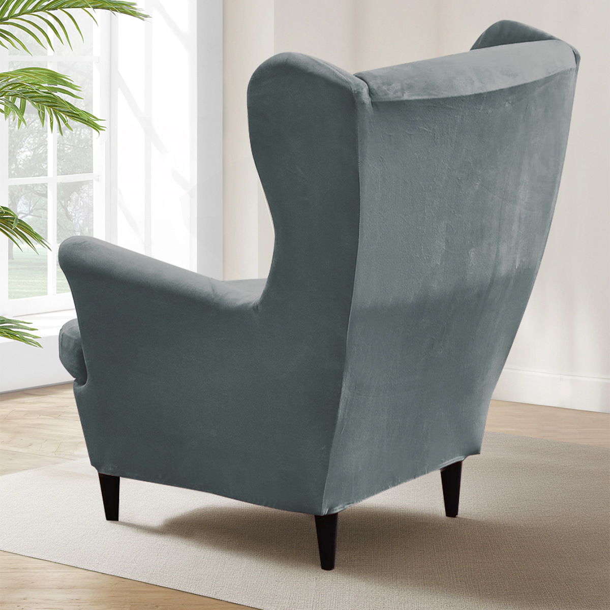 Elástico transfronterizo plata de zorro tigre tablilla cubierta de sofá de tablilla de tigre solitario de color sólido Amazon eBay al por mayor.