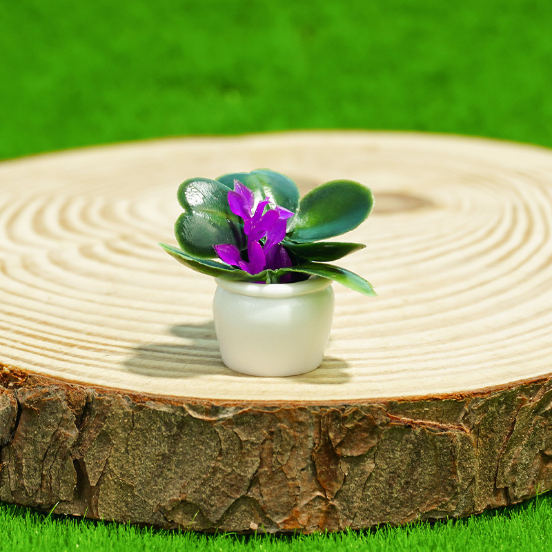 Decoración de micro paisaje Dollhouse accesorios de casa de muñecas mini modelo de planta terminado paisaje de jardinería