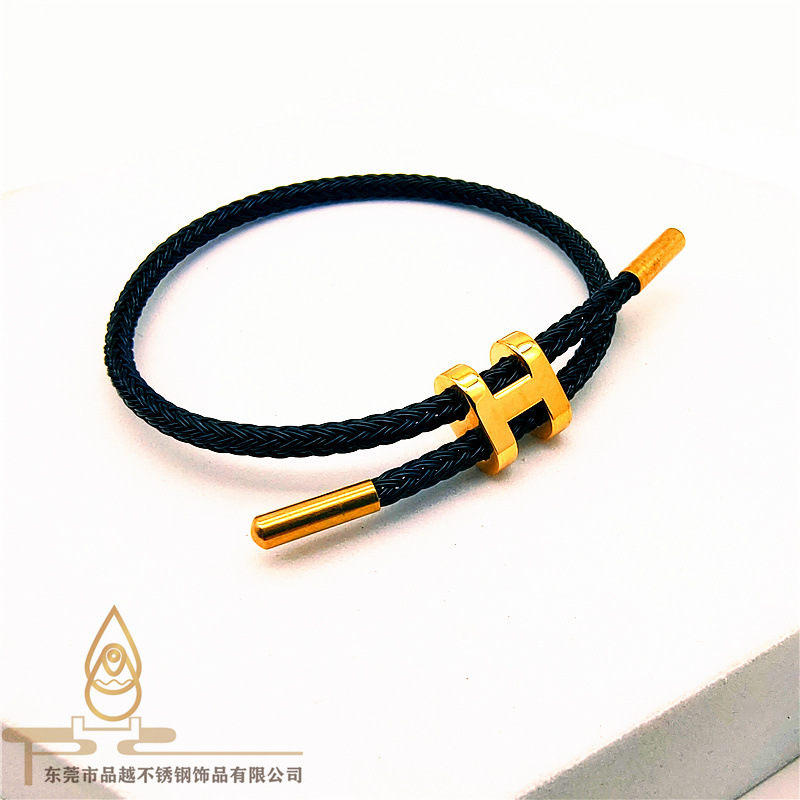 Fashion Letter Titanium Steel Handmade Bracelets 1 Piece