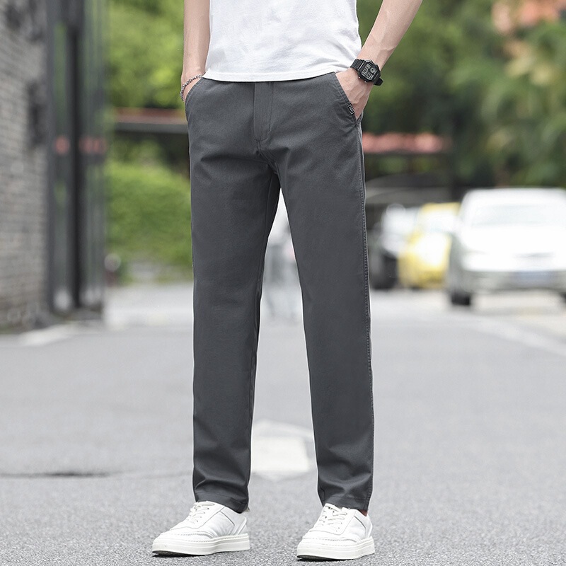 Men's Casual Thin Pants, Loose Fit, Large Size, Straight-Leg, Wrinkle-Free, Versatile Men's Long Pants for Young and Middle-Aged Men Men's Casual Thin Pants, Loose Fit, Large Size, Straight-Leg, Wrinkle-Free, Versatile Men's Long Pants for Young and Middle-Aged Men